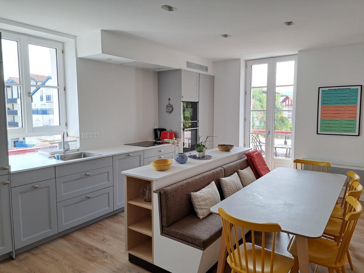 Superbe Appartement T3 Au Centre Plage .Parking Hendaya Exterior foto