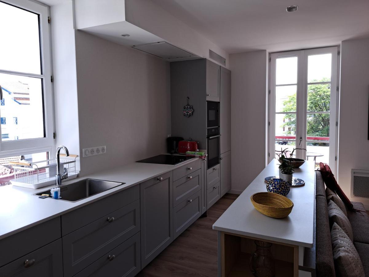 Superbe Appartement T3 Au Centre Plage .Parking Hendaya Exterior foto