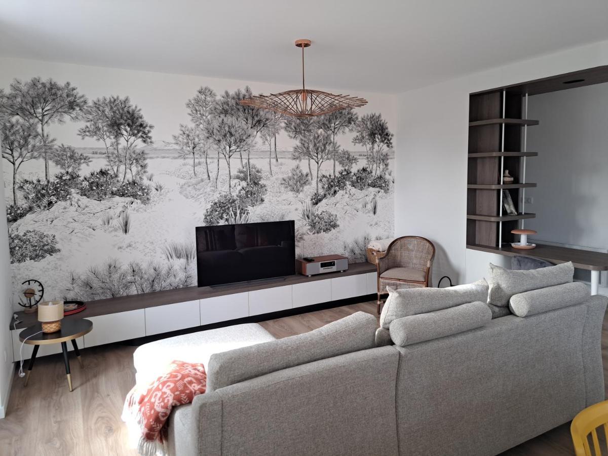 Superbe Appartement T3 Au Centre Plage .Parking Hendaya Exterior foto